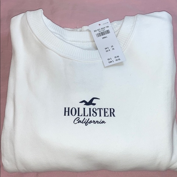 Crop boyfriend crew neck sweatshirt - Picture 7 of 7